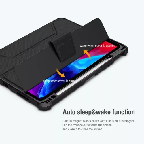 Nillkin Bumper PRO Protective Stand tok – Apple iPad Air 4/5/10.9 2020/ 11 2024/25/26/Pro 11 (2020/21/22) – fekete