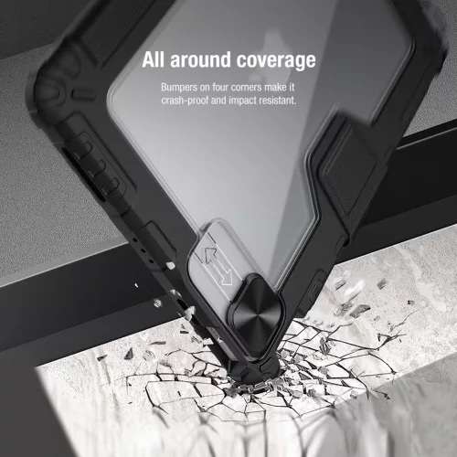 Nillkin Bumper PRO Protective Stand tok – Apple iPad Air 4/5/10.9 2020/ 11 2024/25/26/Pro 11 (2020/21/22) – fekete