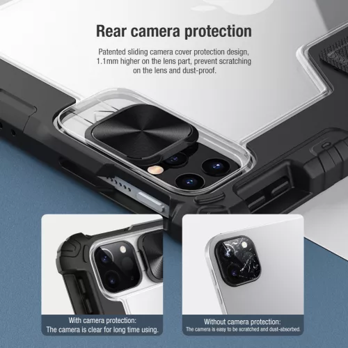 Nillkin Bumper PRO Protective Stand tok – Apple iPad Air 4/5/10.9 2020/ 11 2024/25/26/Pro 11 (2020/21/22) – fekete