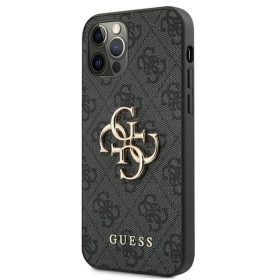 Guess PU 4G Metal Logo tok, iPhone 11 - szürke