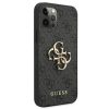 Guess PU 4G Metal Logo tok, iPhone 11 - szürke