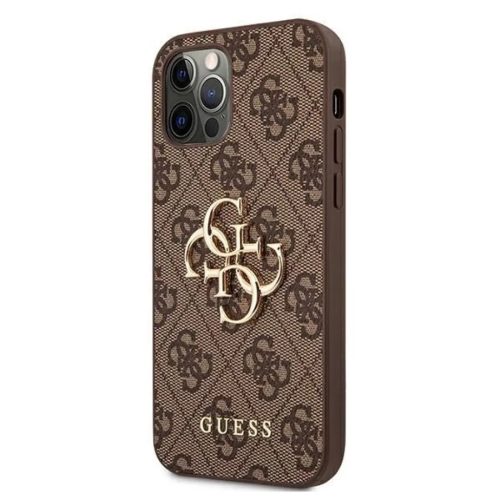 Guess PU 4G Metal Logo tok, iPhone 11 - barna