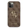 Guess PU 4G Metal Logo tok, iPhone 11 - barna
