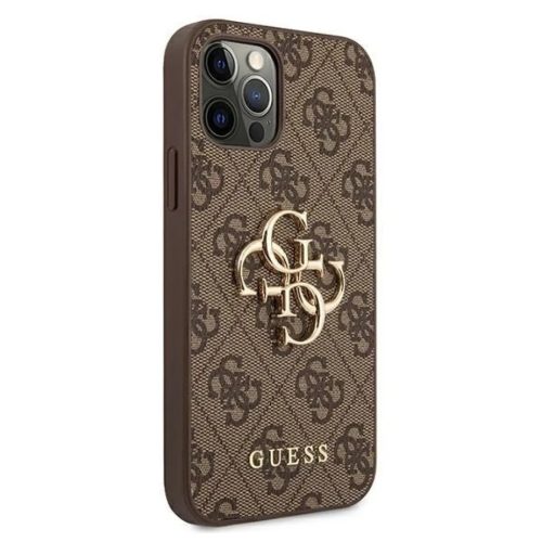 Guess PU 4G Metal Logo tok, iPhone 11 - barna