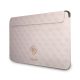 Guess PU 4G Metal Logo Computer Sleeve 13" Pink