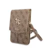 Guess PU 4G Metal Logo telefon táska – barna