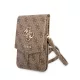 Guess PU 4G Metal Logo telefon táska – barna