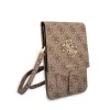 Guess PU 4G Metal Logo telefon táska – barna