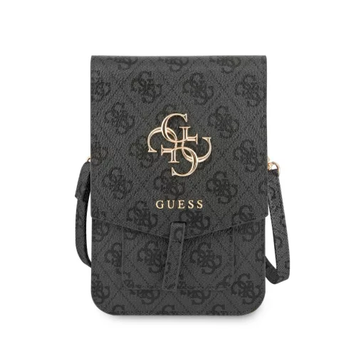 Guess PU 4G Metal Logo telefon táska – szürke