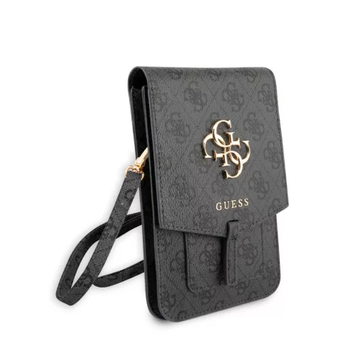Guess PU 4G Metal Logo telefon táska – szürke
