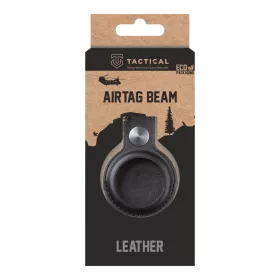  Tactical Airtag Beam Leather tartó Apple AirTag-hez – Fekete