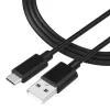 Tactical Smooth Thread kábel, USB-A/USB-C  1m - fekete