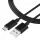 Tactical Smooth Thread kábel, USB-A/USB-C  1m - fekete