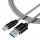 Tactical Fast Rope Aramid kábel USB-A/USB-C 0,3m – Szürke