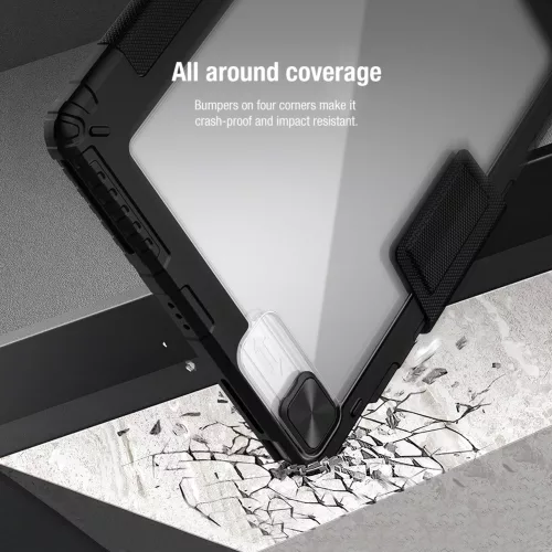 Nillkin Bumper PRO Protective Stand tok – Apple iPad Pro 12.9 2020/21/22/ Air 13 (2024/25/26) – fekete