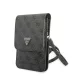 Guess PU 4G Triangle Logo telefon táska – fekete