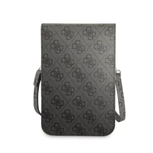 Guess PU 4G Triangle Logo telefon táska – fekete