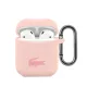Lacoste Liquid Silicone Glossy Printing Logo AirPods tok – AirPods 1/2 – Rózsaszín