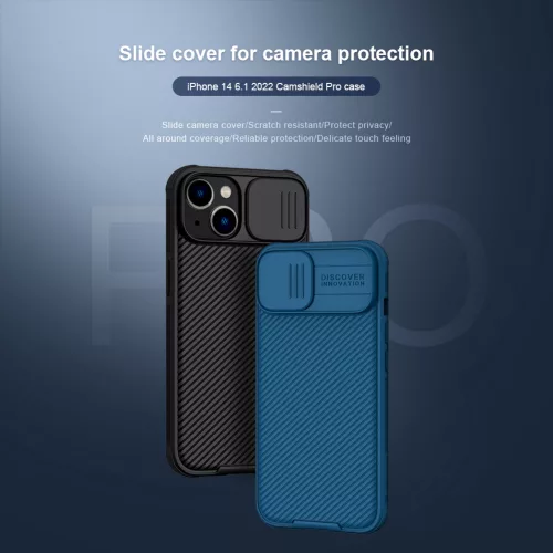 Nillkin CamShield PRO tok Apple iPhone 13/14 készülékhez – Fekete