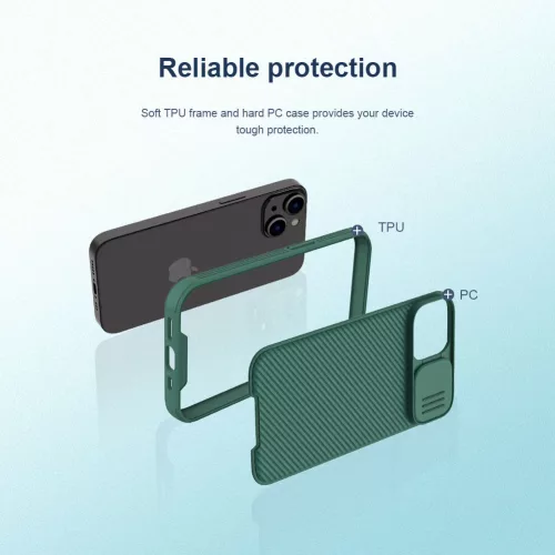 Nillkin CamShield PRO tok Apple iPhone 13/14 készülékhez – Fekete