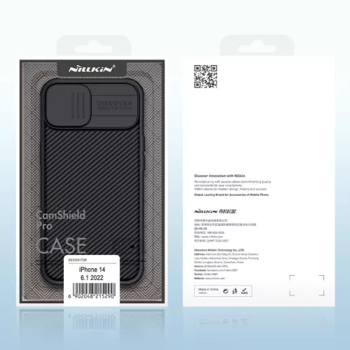 Nillkin CamShield PRO tok Apple iPhone 13/14 készülékhez – Fekete