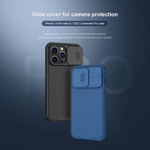 Nillkin CamShield PRO tok Apple iPhone 14 Pro Max készülékhez – Fekete
