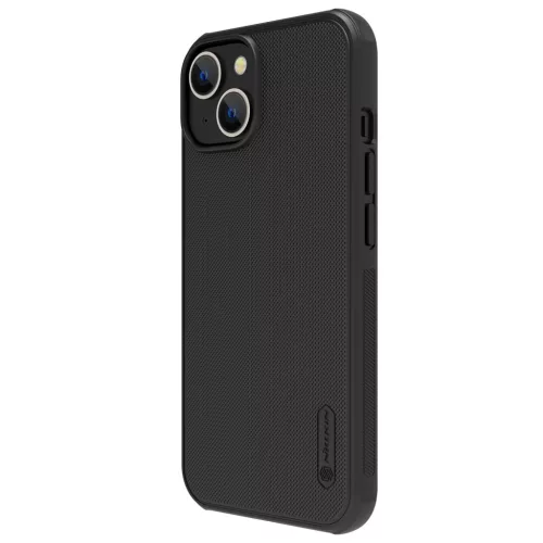 Nillkin Super Frosted PRO tok Apple iPhone 13/14 készülékhez – Fekete (logó nélkül)