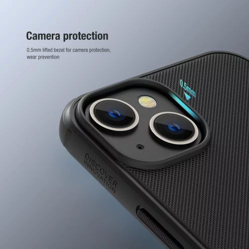 Nillkin Super Frosted PRO tok Apple iPhone 13/14 készülékhez – Fekete (logó nélkül)