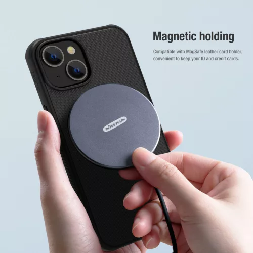Nillkin Super Frosted PRO Magnetic tok Apple iPhone 13/14 készülékhez – Fekete
