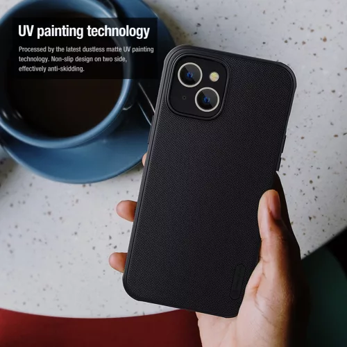 Nillkin Super Frosted PRO Magnetic tok Apple iPhone 13/14 készülékhez – Fekete