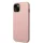 Guess PU Leather Saffiano tok, iPhone 14 Plus - rózsaszín