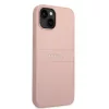 Guess PU Leather Saffiano tok, iPhone 14 Plus - rózsaszín