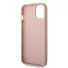 Guess PU Leather Saffiano tok, iPhone 14 Plus - rózsaszín