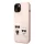 Karl Lagerfeld MagSafe Liquid Silicone Karl and Choupette iPhone 14 Plus tok – rózsaszín