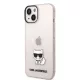 Karl Lagerfeld Choupette Logo iPhone 14 Plus tok – rózsaszín