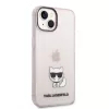Karl Lagerfeld Choupette Logo iPhone 14 Plus tok – rózsaszín