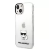 Karl Lagerfeld Choupette Logo iPhone 14 Plus tok – átlátszó