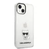 Karl Lagerfeld Choupette Logo iPhone 14 Plus tok – átlátszó
