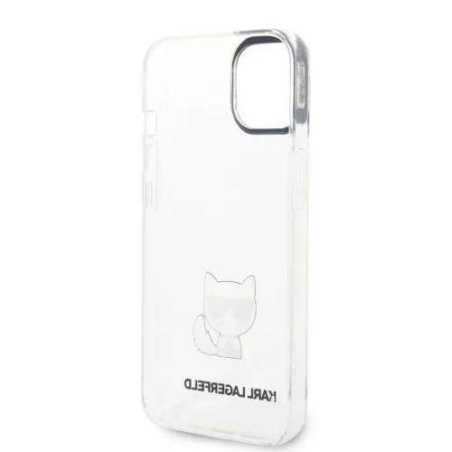 Karl Lagerfeld Choupette Logo iPhone 14 Plus tok – átlátszó