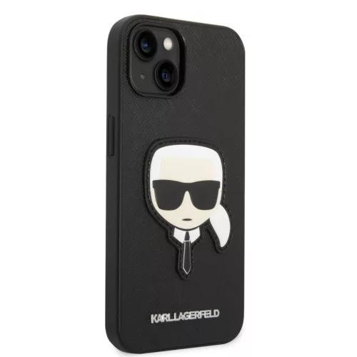 Karl Lagerfeld PU Saffiano Karl Head iPhone 14 Plus tok – fekete