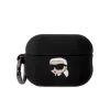 Karl Lagerfeld 3D Logo NFT Karl Head Silicone tok, Airpods Pro 2 - fekete
