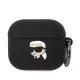 Karl Lagerfeld 3D Logo NFT Karl Head Silicone tok, Airpods 3 - fekete