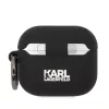 Karl Lagerfeld 3D Logo NFT Karl Head Silicone tok, Airpods 3 - fekete