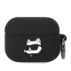 Karl Lagerfeld 3D Logo NFT Choupette Head Silicone tok, Airpods Pro - fekete