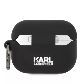   Karl Lagerfeld 3D Logo NFT Choupette Head Silicone tok, Airpods Pro - fekete