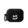 Karl Lagerfeld 3D Logo NFT Choupette Head Silicone tok, Airpods Pro 2 - fekete