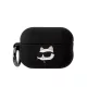 Karl Lagerfeld 3D Logo NFT Choupette Head Silicone tok, Airpods Pro 2 - fekete