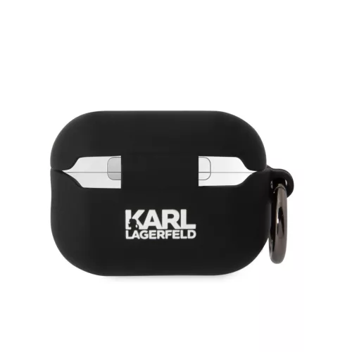 Karl Lagerfeld 3D Logo NFT Choupette Head Silicone tok, Airpods Pro 2 - fekete