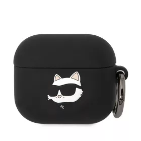   Karl Lagerfeld 3D Logo NFT Choupette Head Silicone tok, Airpods 3 - fekete