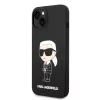 Karl Lagerfeld Liquid Silicone Ikonik NFT tok, iPhone 14 Plus - fekete